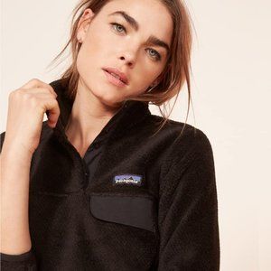 Women's Patagonia Black Re Tool Snap T Fleece